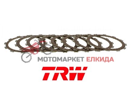 Дискове съединител к-кт /феродови/ HONDA CRF450R 11-15/SUZUKI DR-Z400 00-08 MCC445-8 TRW